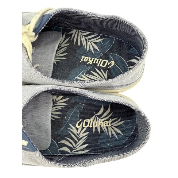 Olukai Tradewind Casual Canvas Sneakers Size 9‎ Light Gray Men's - Picture 4 of 7